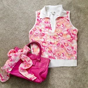 GORGEOUS CASUAL CORNER KNIT TOP WITH SCARF